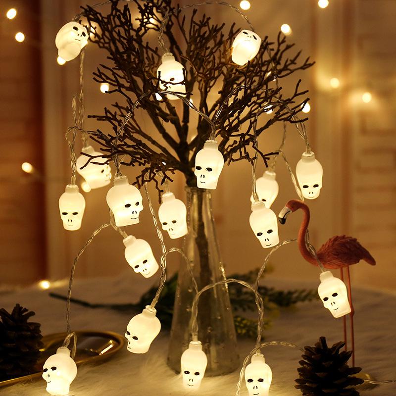 LED Ghost Hand Halloween String Lights - Spooky Pumpkin & Skull Décor