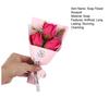 3 Heads Artificial Rose Bouquet Mini Scented Soap Flower Bouquet for Women Mom Wife Valentine's Day Anniversary Wedding Mother's Day Birthday Gift