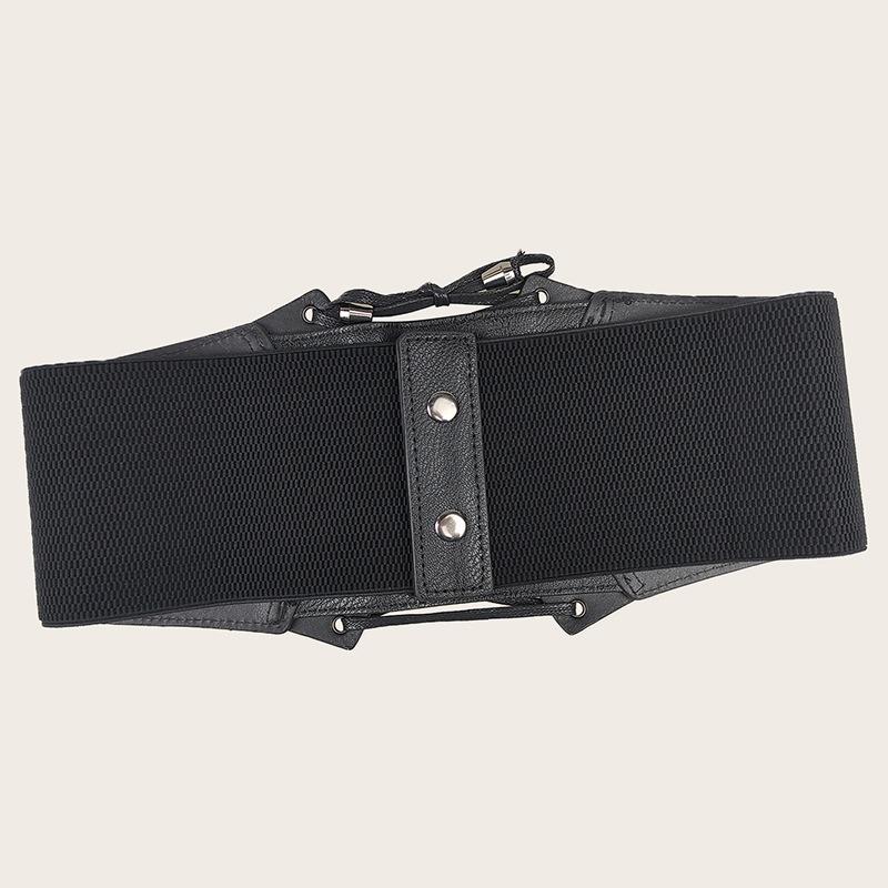 Ladies Wide Waistband Retro Korean Style Elastic Waist Belt Fashion Dress Decoration Waist Cincher Corset Accessories
