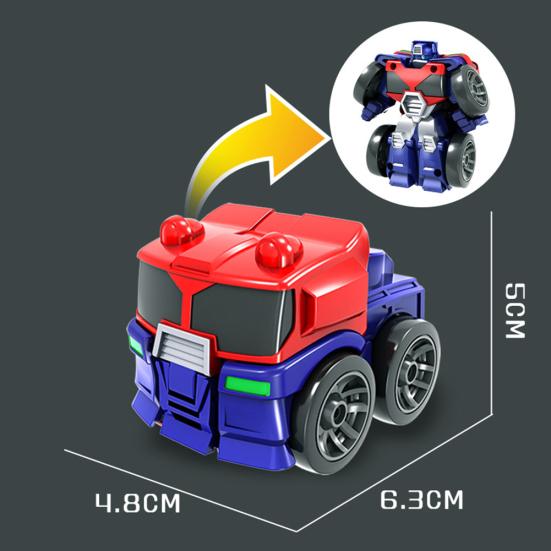 Mini Deformation Car Robot Transformable Inertia Truck Model Interactive Kid Toy