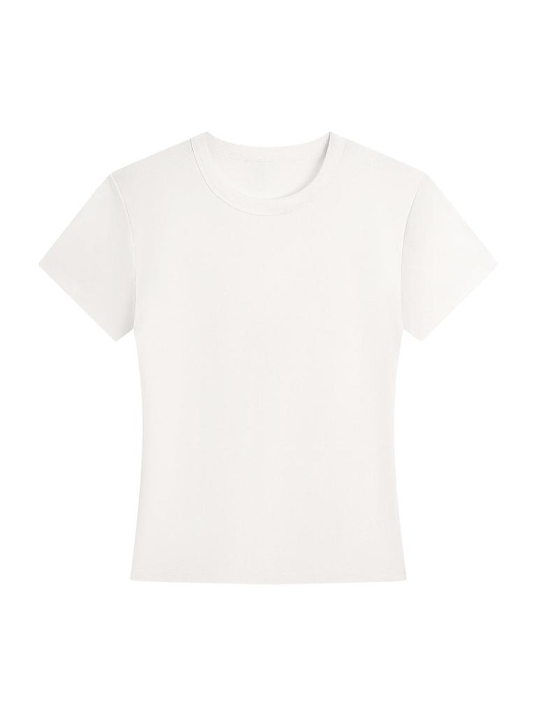 Off-the-Shoulder Spicy Girl Slimming T-shirt - Women's Short Sleeve Summer Top