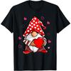Valentine's Day Gnome Love Holding Red Heart T-Shirt