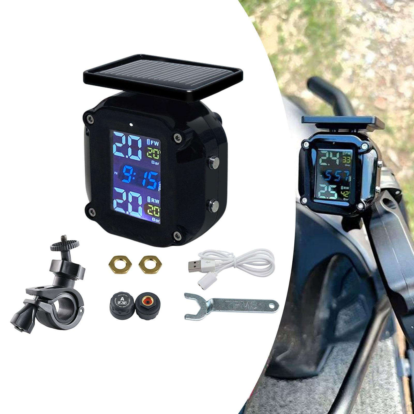 

Motorcycle Tire Pressure System,Real Time Lightweight,Compact,Sturdy,Professional Accessories