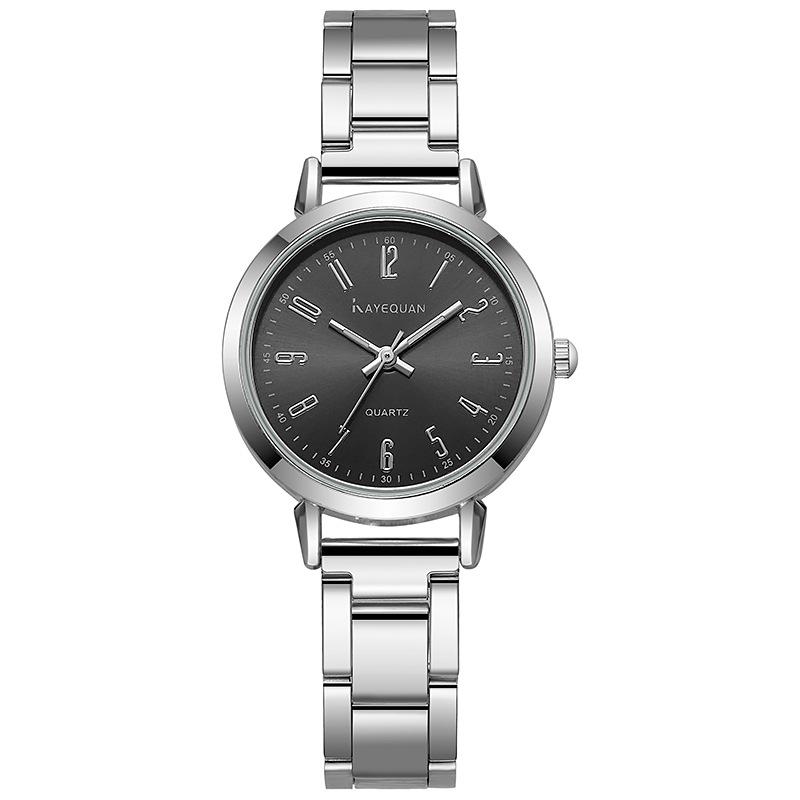 

Luxury Watch for Women Simple Round Dial Fashion Gold Bracelet Quartz Wristwatch Students Ladies Watches чорний
