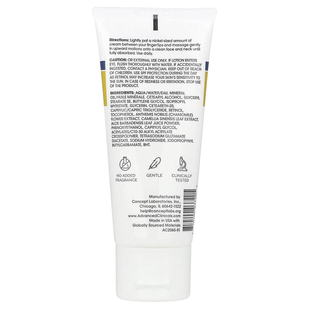 Retinol, Avansert oppstrammende krem, 59 ml(2 fl oz)