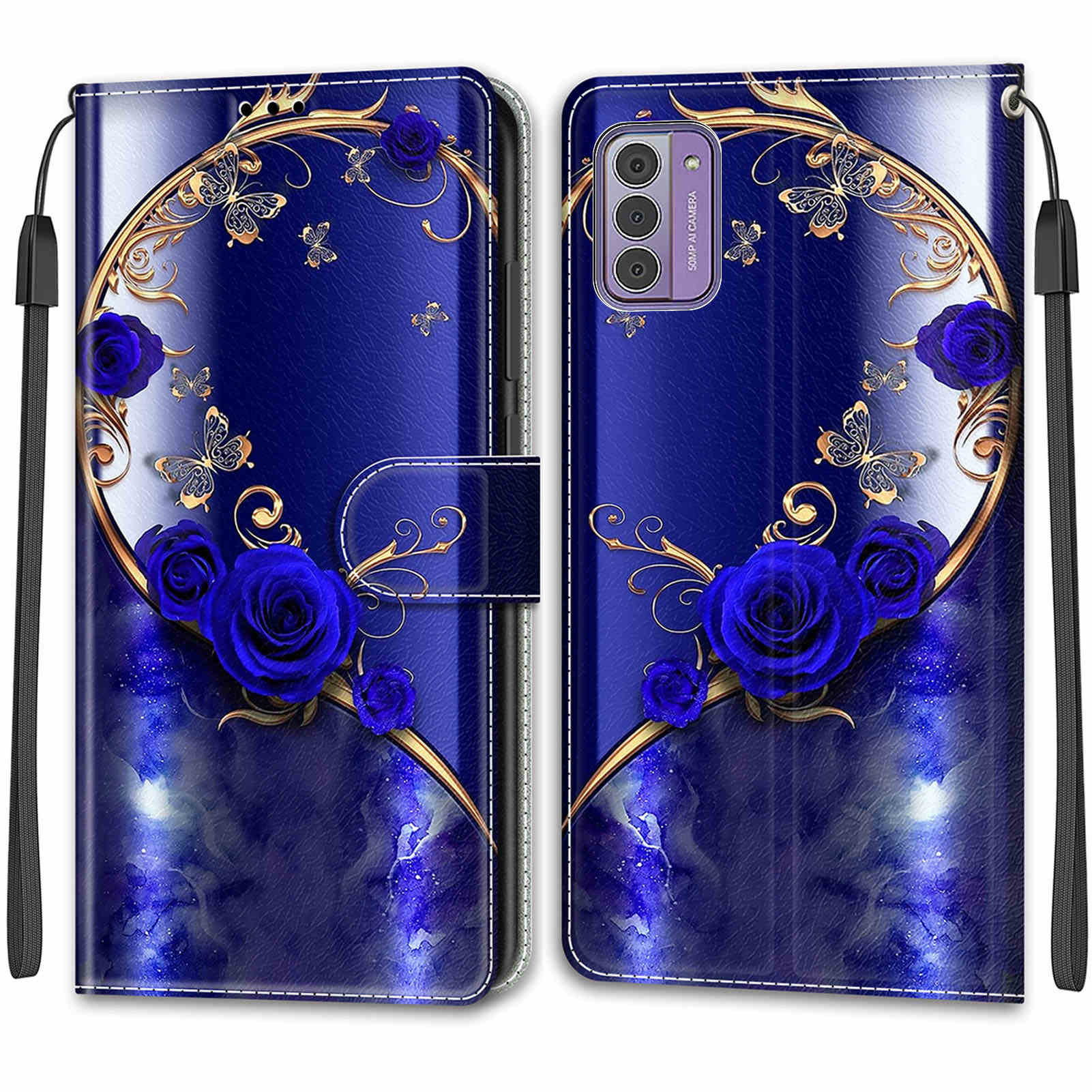 

Розкішний розписний шкіряний чохол-гаманець у стилі книжки, захисний чохол для Nokia G42/Nokia G310 5G/Nokia C32/Nokia C22/Nokia C12/Nokia G22/Nokia G21/Nokia G11 Nokia C32/C22