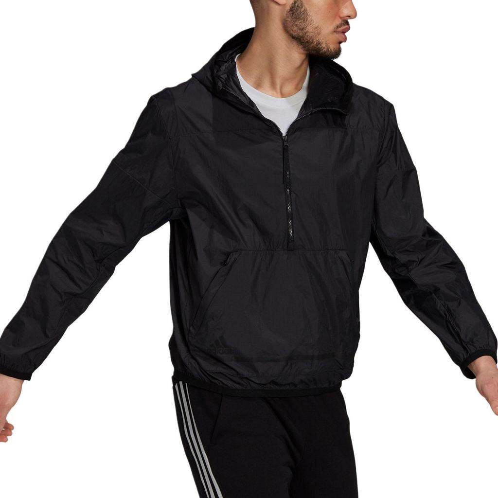 Adidas Jackets Men's Black Hooded Moderate Other GQ6265