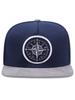 Compass label pattern versatile casual sports style couple style simple flat brimmed hat for men and women outdoor travel