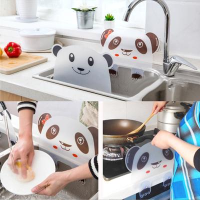 Panda Bear Sucker Baffle Water Splash Guard Basin Wash Sink Board Kitchen Tool