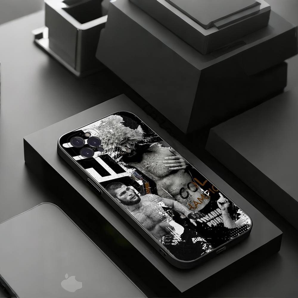 Khabib Nurmagomedov Phone Case for iPhone 11Pro 13 12 11 Pro Max 16e 17 Air 16 15 14 Plus 11ProMax