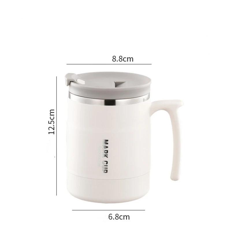 

304 Stainless Steel Mug Leak-Proof Travel Insulated Coffee Cup Water Cups Teacup Household Kitchen Office Drinking Cups Gifts 400ml белый