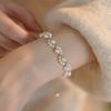 1pc Elegant Adjustable Faux Pearl Beaded Bracelet for Women, Geometric Design, Sophisticated Stylish Accessory for Daily Use, Parties, and Vacations