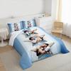 3 Piece Bedding Set Argentina World Cup Kempes Maradona Messi Trophy Stars Print Duvet Cover for Men Fan Gift