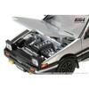 HJ64 1/64 Scale Toyota Sprinter Trueno GT APEX (AE86) JDM Style White/Black Finished Model