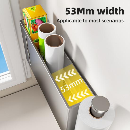 Roll Paper Holder Refrigerator Storage Rack Strong Load-bearing Easy To Install Multipurpose Self-Adhesive Under-Cabinet Organizer