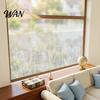 Privacy Window Film Frosted Flower Static Glass Sticker Floral Plants Decorative Cling Decal Waterproof UV Sun Blocking Cover for Home Office Kitchen
