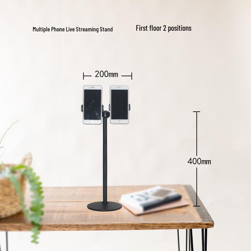 

Weighted Multi-Screen Desktop Phone Stand for Live Streaming