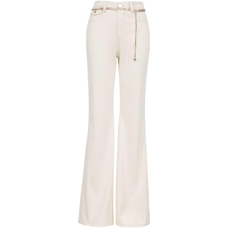ONLY Women s Fleece-Lined Lambswool Flared Jeans XS