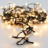 Multifunction Battery Operated Garland 48 Leds Black Cable Warm White Light 4.5M