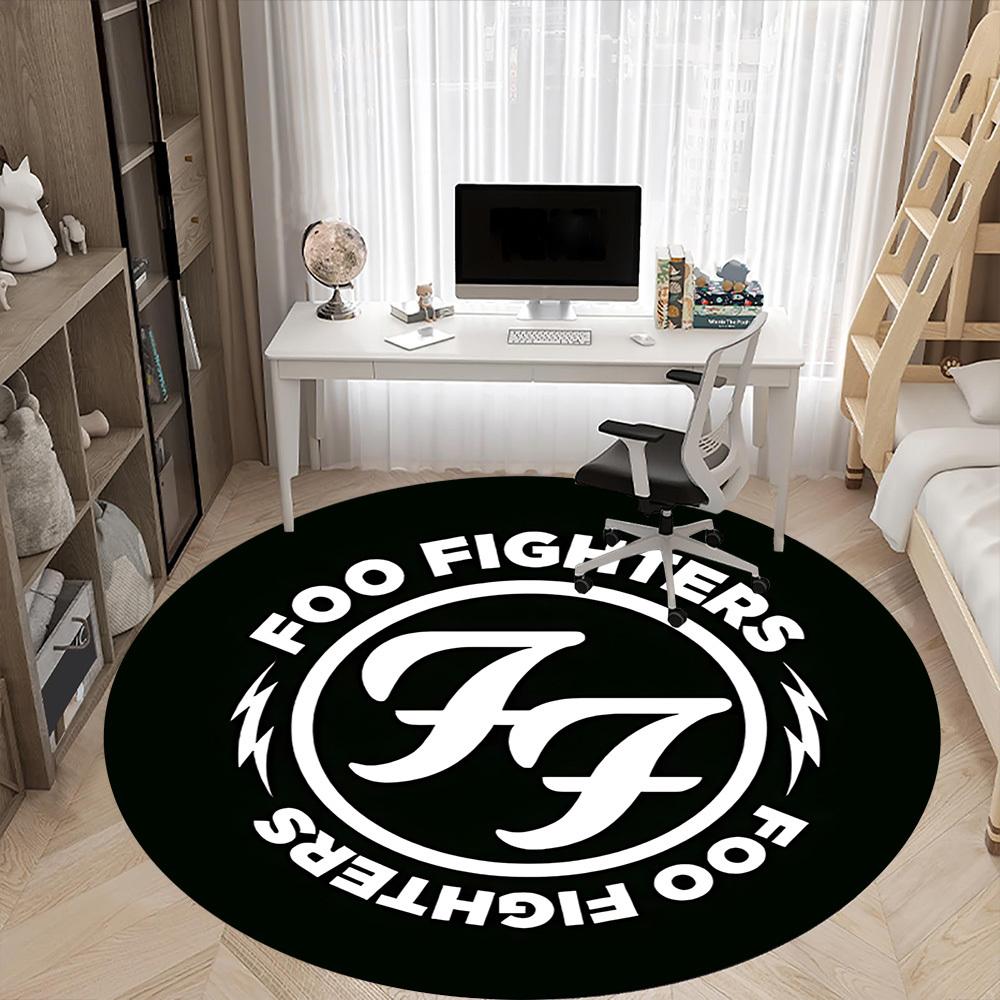 1pz Tappeto per Sedia Banda Foo Fighters per Ufficio Antiscivolo, Leggero, Lavabile in Lavatrice per Decorazioni Ufficio Festività