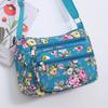 Stilvolle Blumen Umhängetasche, Lässige Schultertasche mit Mehreren Reißverschlüssen und Verstellbarem Riemen Geldbörsen, für den Täglichen Gebrauch Outdoor Schultertaschen