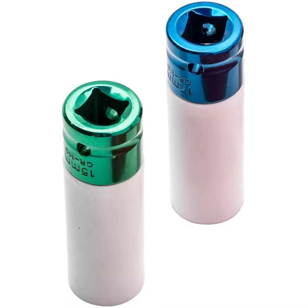 Hot Selling Impact Socket Lug Nut Thin Wall Wheel Protector 1/2"Drive 15mm Tool Kit Set