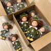 Pippa Potato Doll 24cm Vinyl Figurine Curly Red Hair Green Plaid Outfit Collectible Toy Home Decor Girl Birthday Surprise Gift