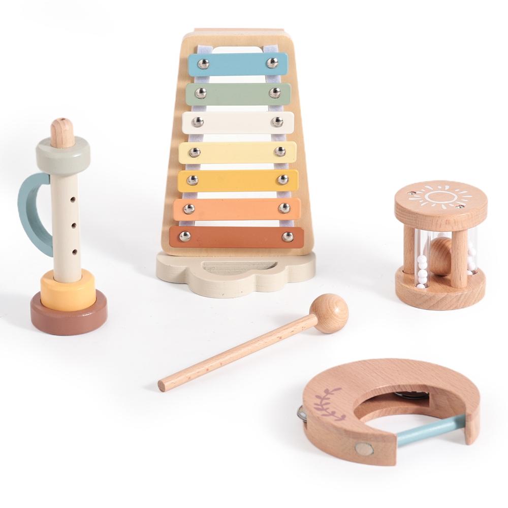 Baby Holzrassel Musikspielzeug Musikinstrument Baby 0 3 Jahre Spielzeug Holz Lernspielzeug Elefant Xylophon Kinderspielzeug