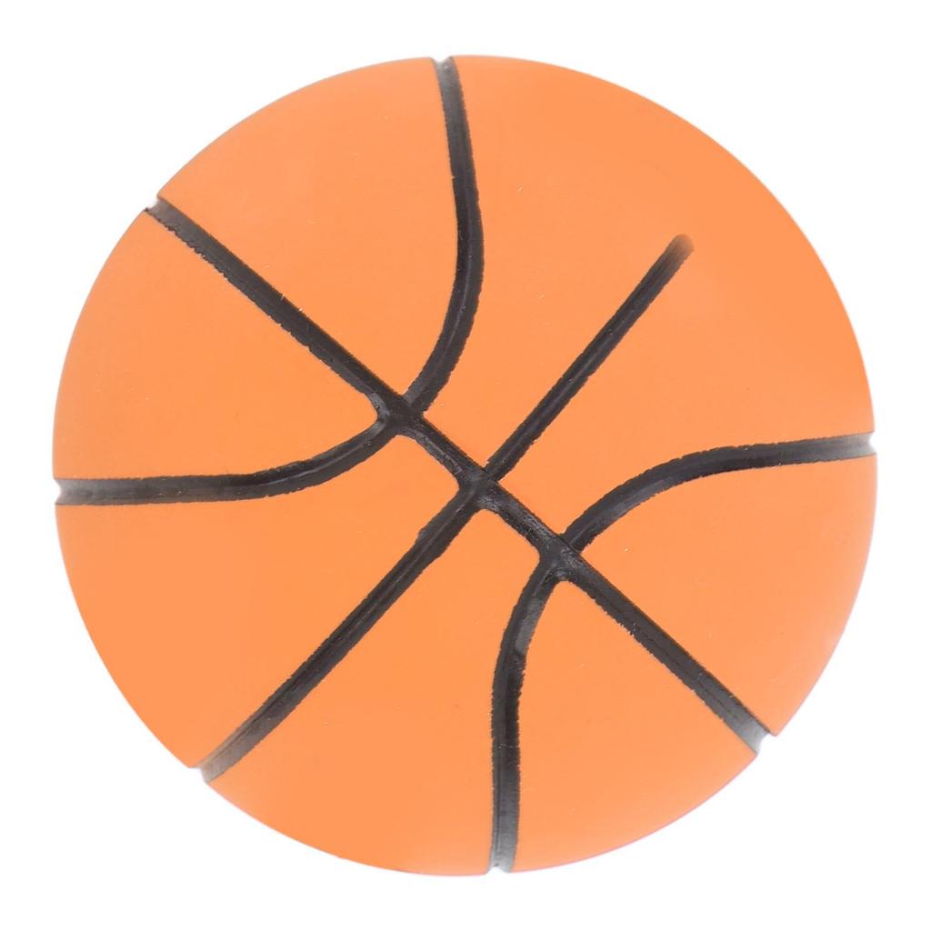 Basketball Toy Stress Relief High Elasticity Portable Rubber Play Ball for Pet Interaction Desktop Ornament Brown