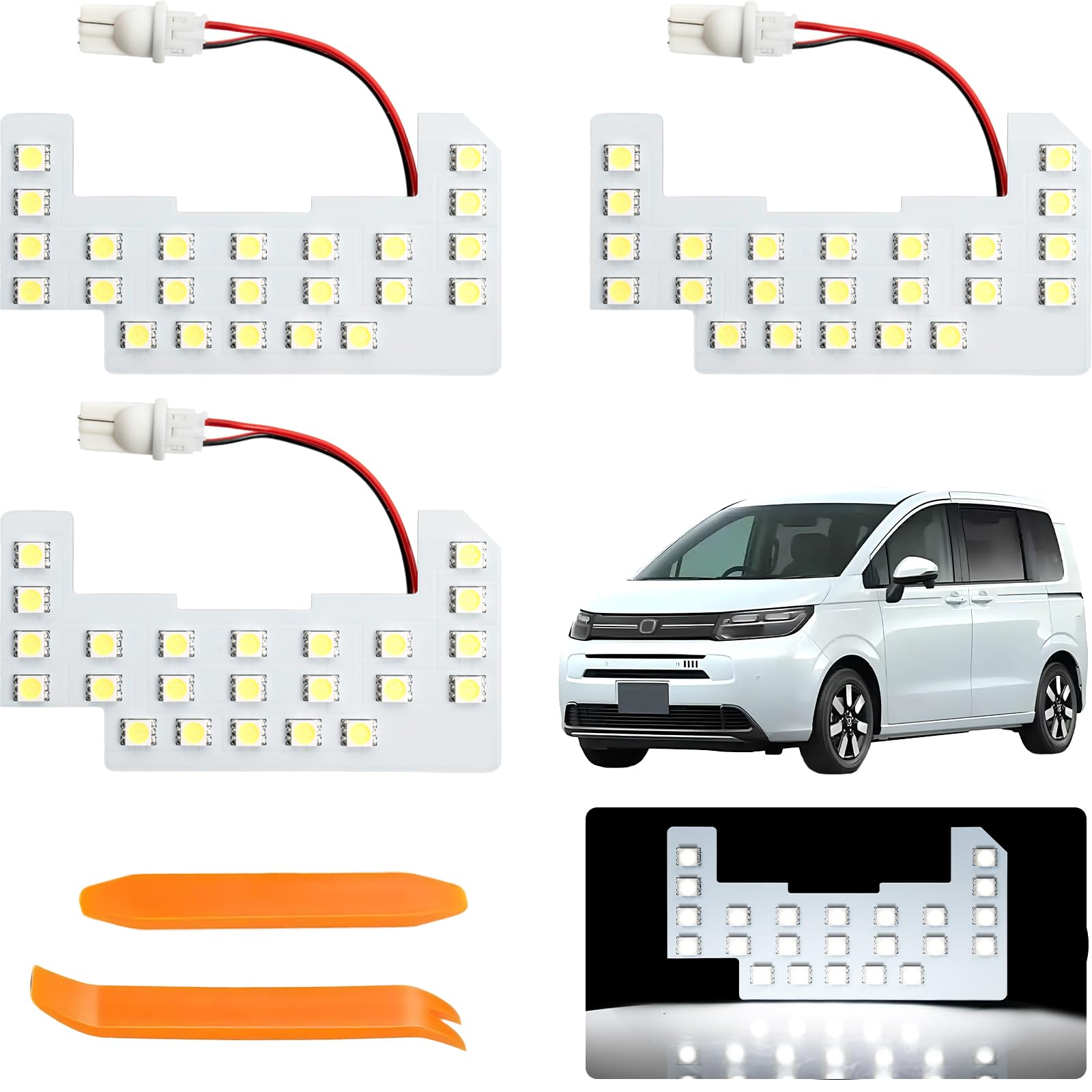 

TORIBIO Комплект светодиодного освещения салона серии Freed GT для Honda Freed Super Genuine Без модификаций Легко Включает специальные инструменты GT1/2/3/4/5/6/7/8 (R6.6~) - белый