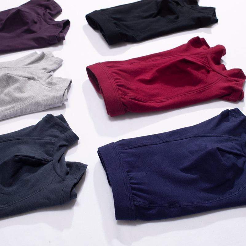 Plus Size Men's Summer Cotton Loose Breathable High Waist Flat Angle Briefs