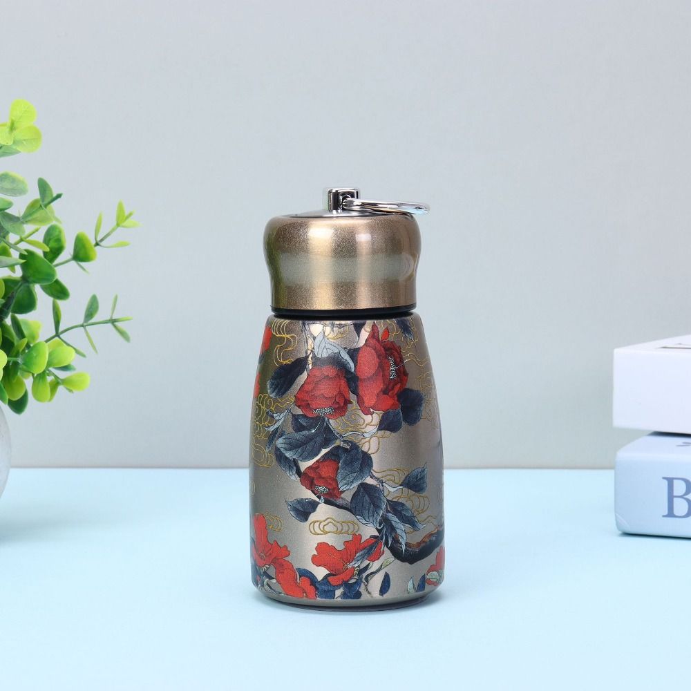 Stainless Steel Water Bottle 300ml Slim Insulated Thermal Water Bottle  Sports