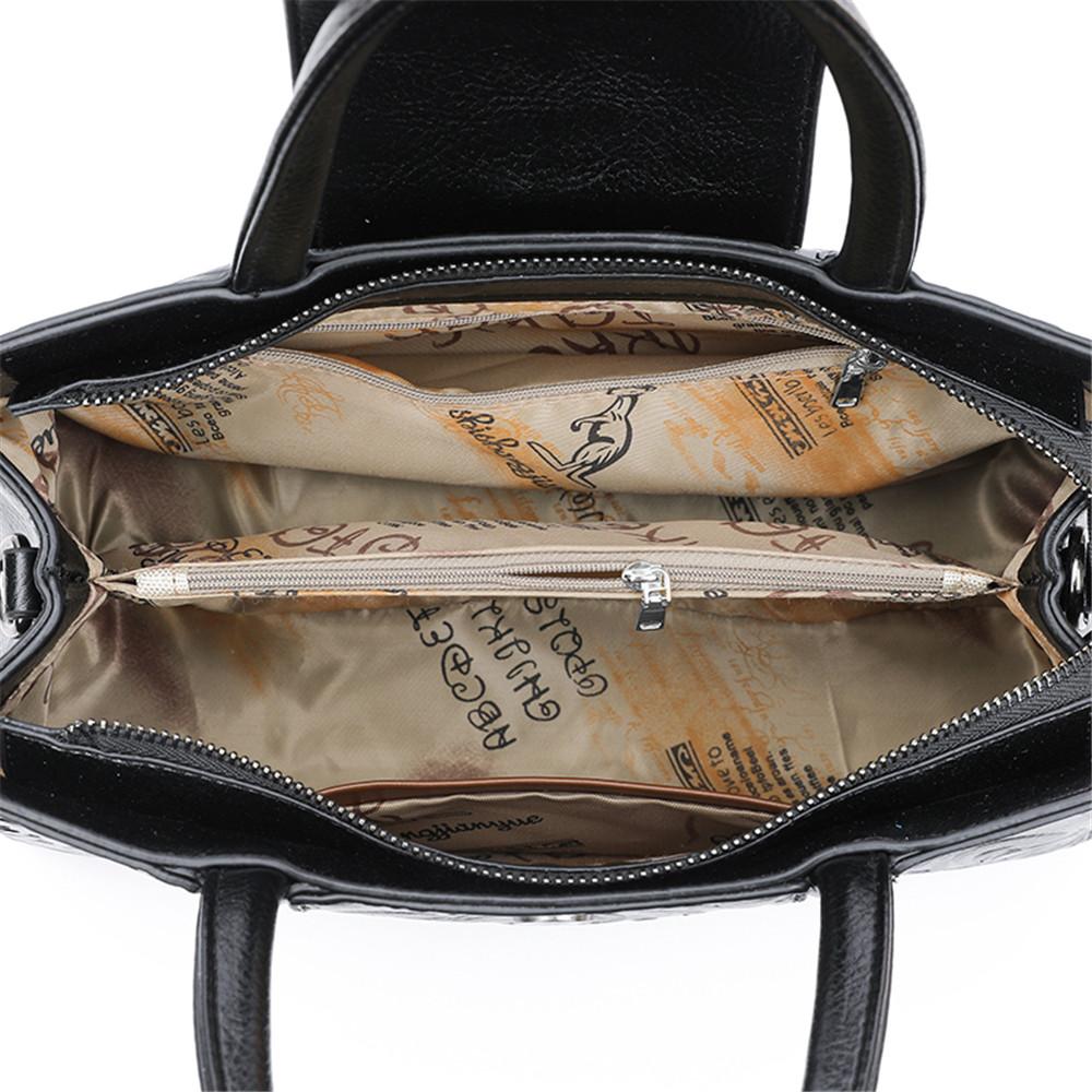 Handbags Embossing Shoulder Crossbody Bag Ladies Large Capacity Shopping Tote