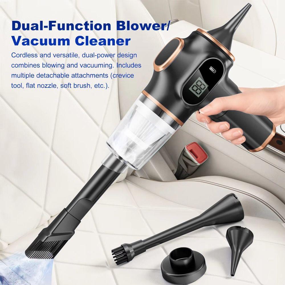 LCD Display Car Vacuum Cleaner 4500Pa High Power Portable Vacuum Cleaner  Car Cleaning