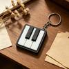 Mini Pianonøkkelring, Pianonøkkel Klikker, Spillbart Fingertupp Piano Stressavlastningsleketøy med Metallring, Klassiske Svarte og Hvite Taster for Musikkelskere Og