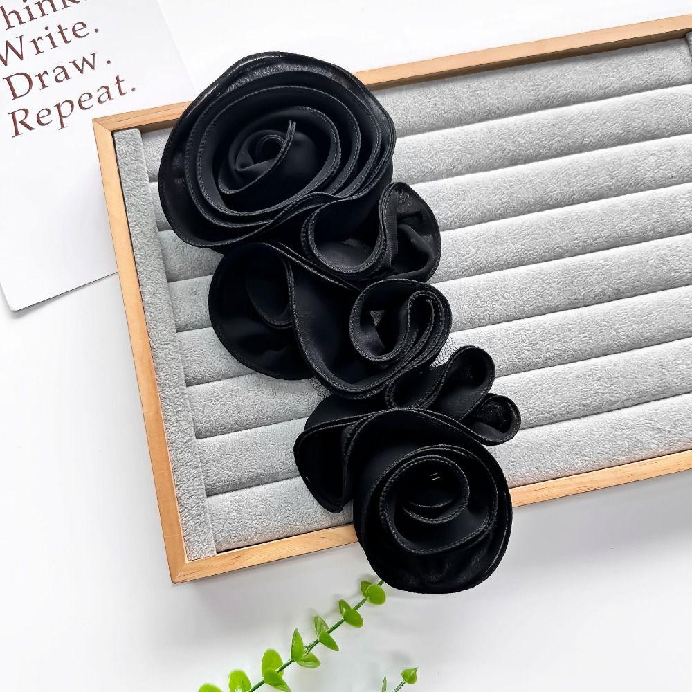 Big Flower 3D Floral Patch Folded Design DIY Chest Flower Handmade Floral Applique Wedding Dress