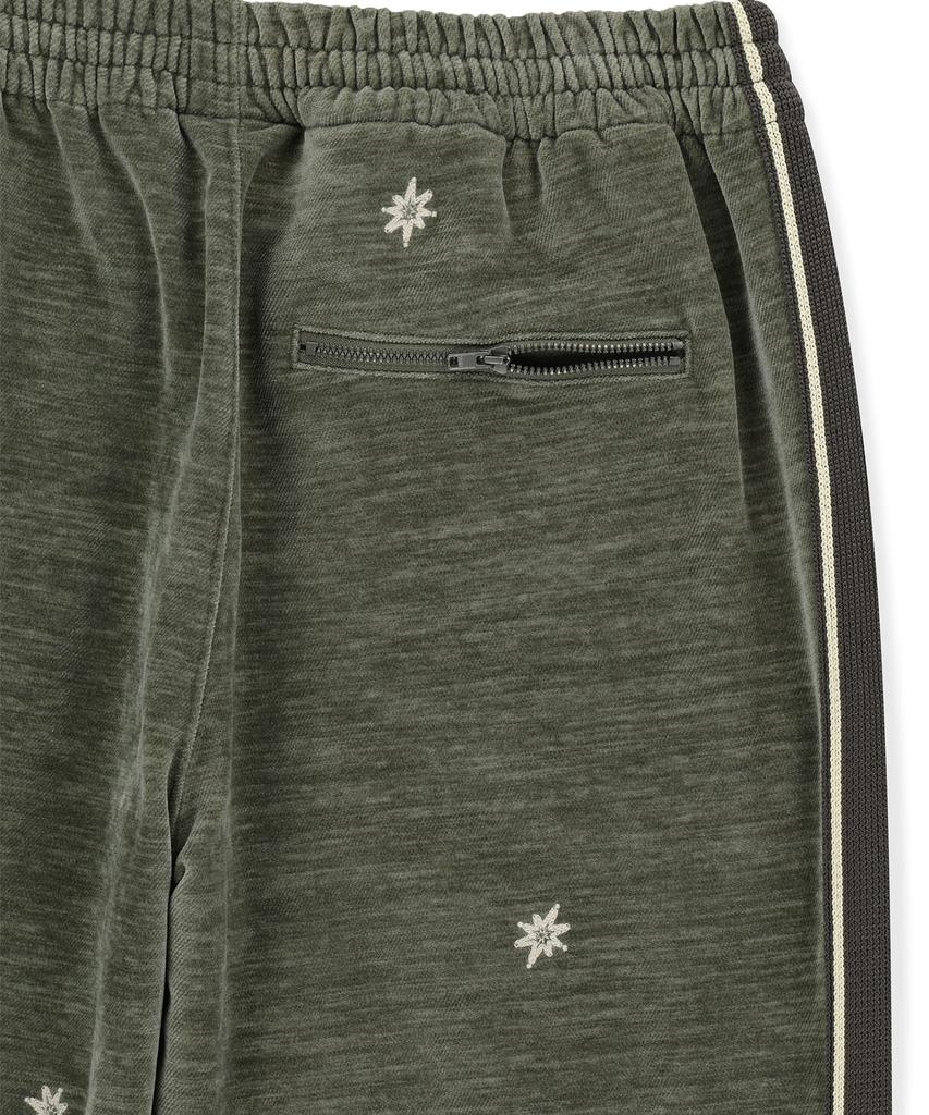 Sun Love Velor Twinkle Track Pants Khaki