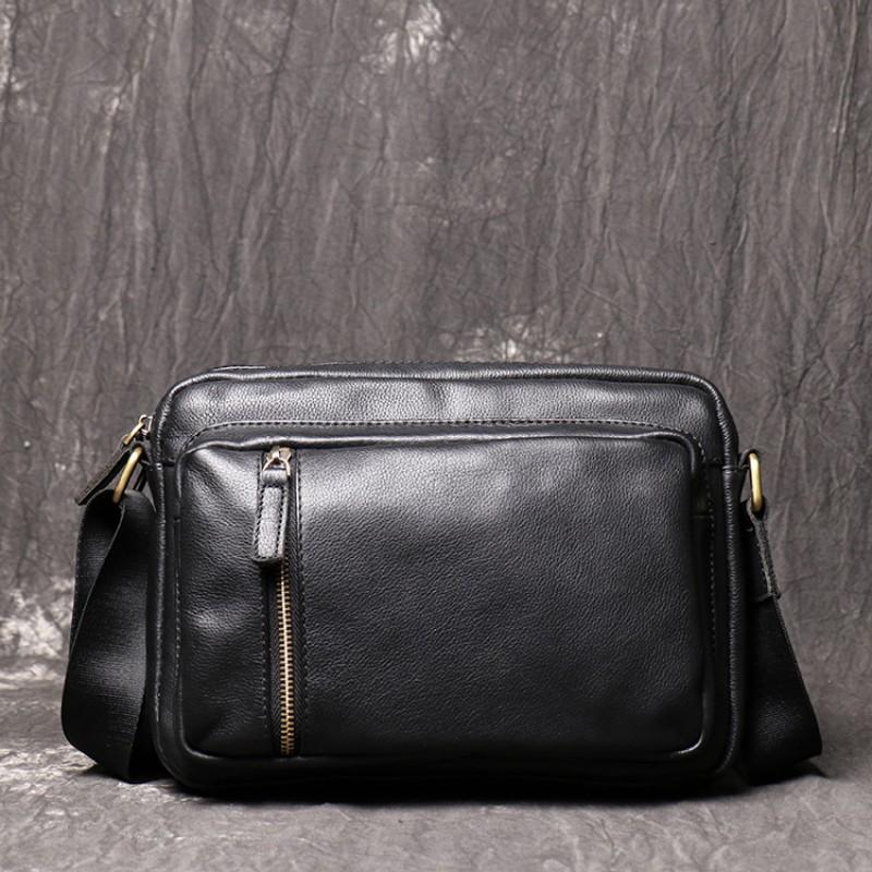 

Cowhide Men s Bag Fashion Korean Version Shoulder Genuine Leather Crossbody Large Capacity IPad