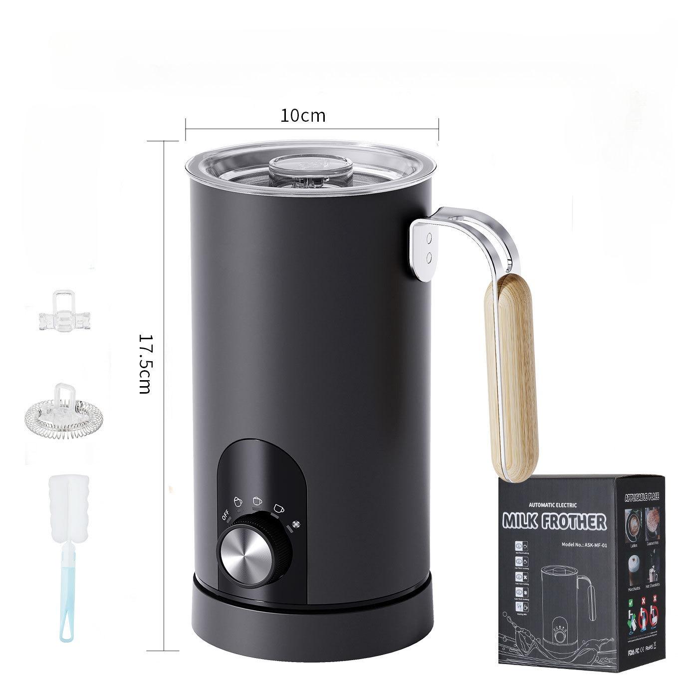 

Automatic Milk Frother, One-Touch Hot/Cold Foam Maker with 65°C Constant Temp, Silent Detachable Cup for Coffee Latte