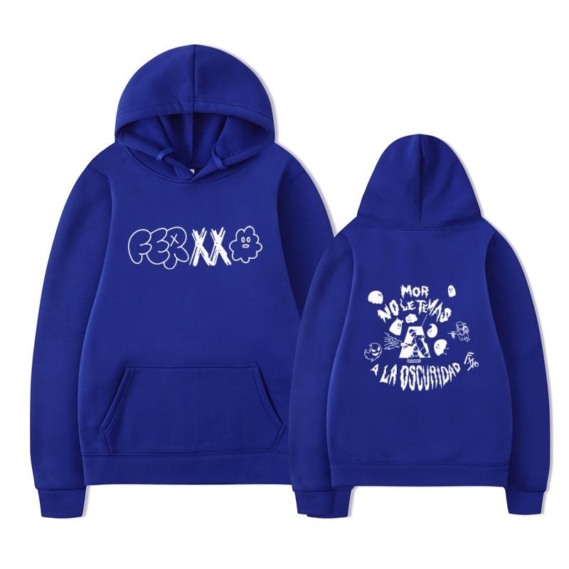 2025 New Feid Ferxxo Hip Hop Men's Pattern Printed Hoodie Retro Music Album Hoodie Ferxxo Hoodie Street Wear