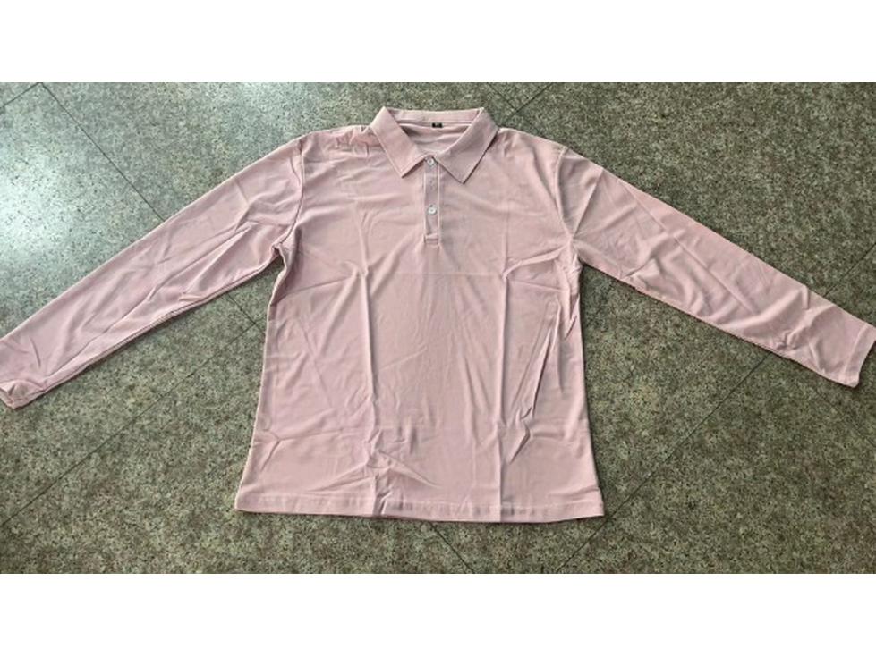 2024 Autumn Men's V-Neck Button Long Sleeve Casual Polo Shirt
