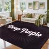 Deep Purple Design Crystal Velvet Rug Soft Decorative Mat for Bedroom Entrance