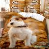 3D Print Animal Bedding Set For Teen Child Dormitory, Pug French Bulldog Duvet Cover Set, Microfiber Cute Naughty Pet Dog Twin