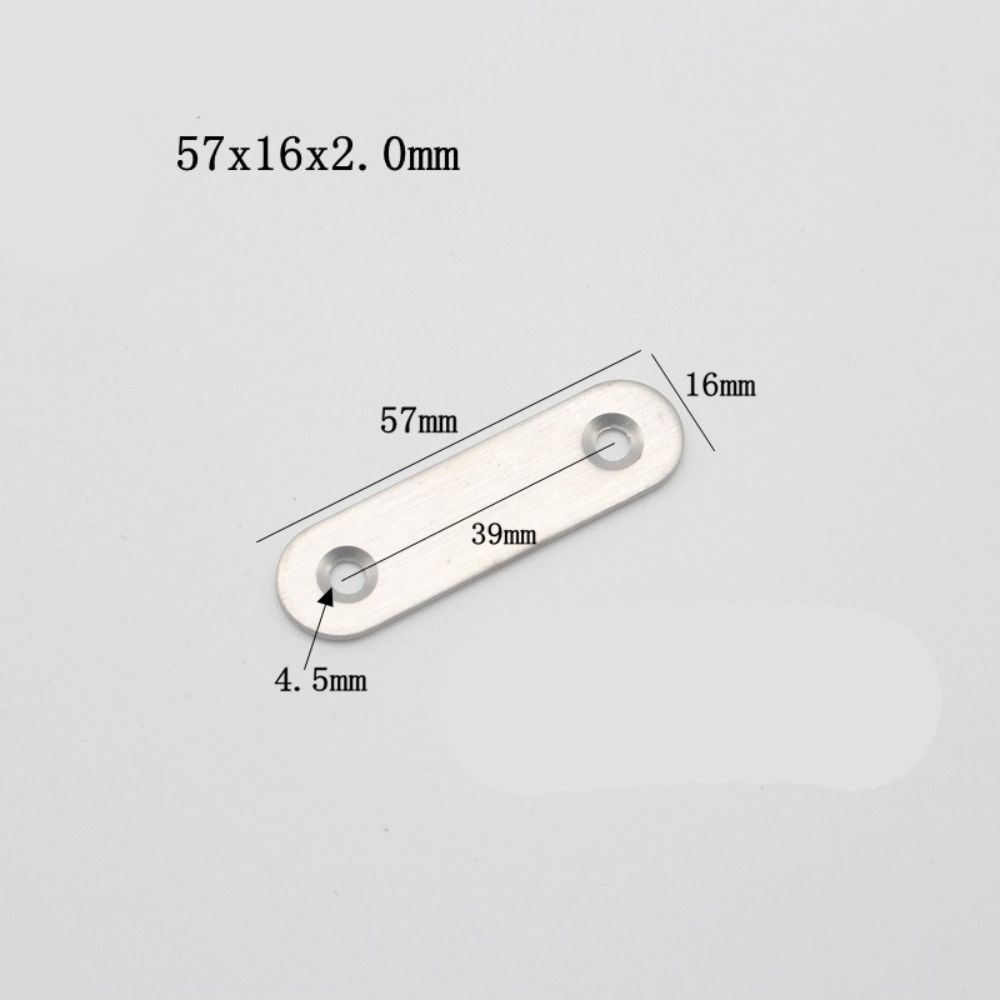 10Pcs/set Stainless Steel Flat Angle Metal Bracket Stand Supporting Furniture Fittings Furniture Corner Connector