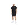Nike Court Advantage Dri-Fit Raglan Sleeve Logo Quick-Dry Breathable Tennis Polo Slim Fit Short Sleeve T-Shirt Men Tops Black White FZ6908010