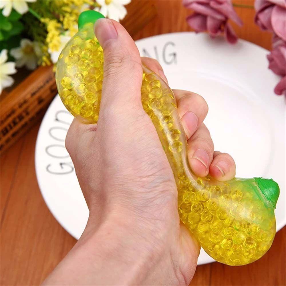 Bead Squeeze Toys Autism Toys Stress Reliever Mini Ball Toy Simulation Fruit Banana Sensory Toy