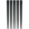 Akebono Sangyo Tornado Chopsticks, Black, 18cm, Set of 5, Made In Japan, PM-375