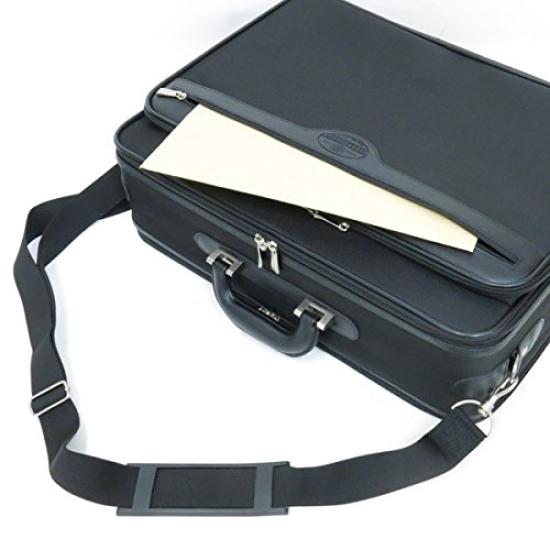 Wellington Soft Attache Case with A3 Y-Shaped Folder, Business Bag for Men, 48cm, 21217