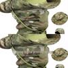 Camouflage Rundkrempenhut & Sturmhauben-Set: Sonnenschutz für den Sommer-Bergsteigen