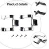 Shower Handle Bracket Set Zinc Alloy for Replacement Includes Screws for Convenient Installation On Various Doors